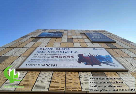 Good price Powder Coated Perforated Aluminum Panel with Customizable RAL Colors and CNC Laser Cutting for Facade Cladding online