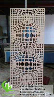 Good price Powder Coated Perforated Aluminum Facade Panel with Customizable RAL Colors and CNC Laser Cutting online