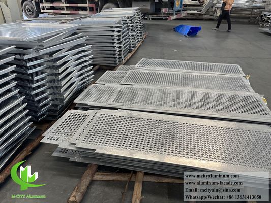 Good price Powder Coating PVDF Perforated Aluminum Facade with High Fire Rating and Low Maintenance online
