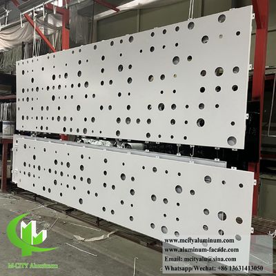 Good price High Fire Rating Perforated Aluminum Facade with Long Lifespan and Variable Size for Exterior Cladding online