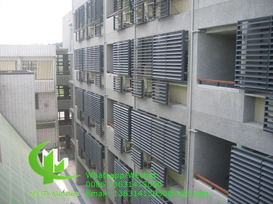 Good price 6063-T5/T6 Aluminum Aerofoil Louver with PVDF Paint Finish in 100mm-600mm Width for Facade and Window Shading online