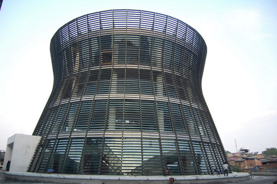 Good price Powder Coated Oval Shape Aluminum Sun Louver with 6063-T5/T6 Aluminum Alloy for Facade and Curtain Wall online