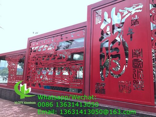 Good price CNC Laser Cut Powder Coated Aluminum Facade Panel with Custom RAL Colors for Decorative Cladding online