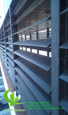Good price guangdong manufacturer aluminium louvres for building decoration as per architect design 100mm size online