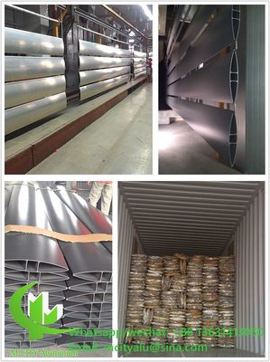 Good price Powder Coated Oval Shape 6063-T5/T6 Aluminum Alloy Aerofoil Louver for Facade Curtain Wall online
