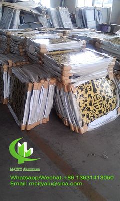 Good price Custom Tree Patterns Powder Coated Perforated Aluminum Facade Panel 1000x2000mm Standard Size Laser Cut Screen online