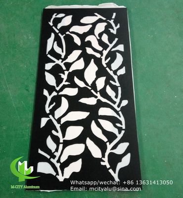 Good price CNC aluminum decorative panel with 2mm thickness laser cut screen panel featuring custom patterns and powder coated finish online