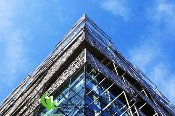 Good price 2.5mm Thickness Powder Coated Aluminum Facade Panel with Custom Patterns for Curtain Wall Decoration online