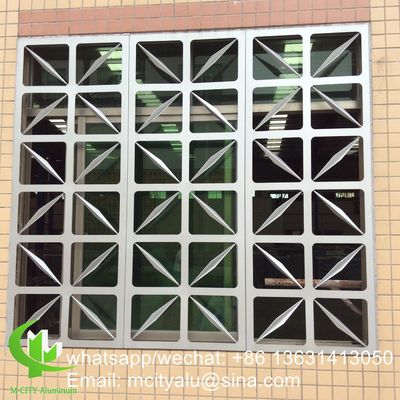 Good price 2.5mm Thickness Powder Coated Aluminum Carving Panel with Custom Patterns for Facade Cladding online