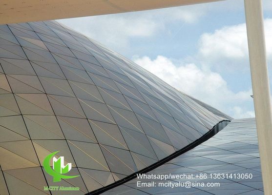 Good price 3mm Thickness Aluminum Cladding Panel with PVDF Paint for Custom Patterns Facade and Curtain Wall online