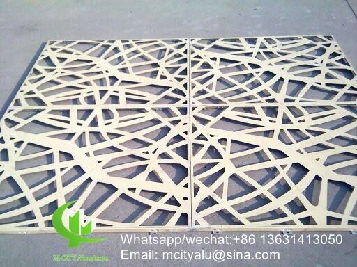 Good price 3mm Hollow Pattern Aluminum Cladding Panel with PVDF Finish for Facade Curtain Wall online