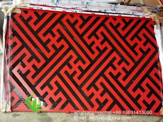 Good price CNC Carved 2.5mm Powder Coated Perforated Aluminum Panel for Facade and Cladding online