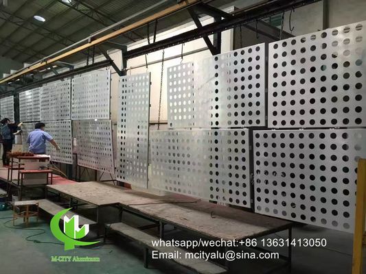 Good price 3mm Thick Powder Coated Perforated Aluminum Panel for Facade Cladding with Custom Patterns online