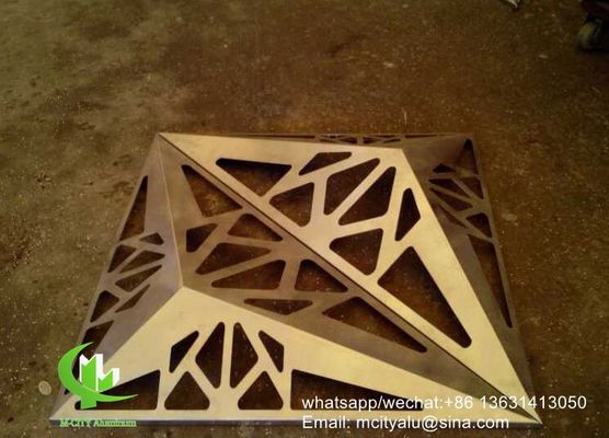 Good price Powder Coated Aluminum Cladding Panel with Custom Patterns and Standard Size 1000x2000mm for Facade Decoration online