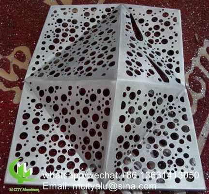Good price 5mm Thick Powder Coated Perforated Aluminum Panel for Facade Curtain Wall with Custom Patterns online