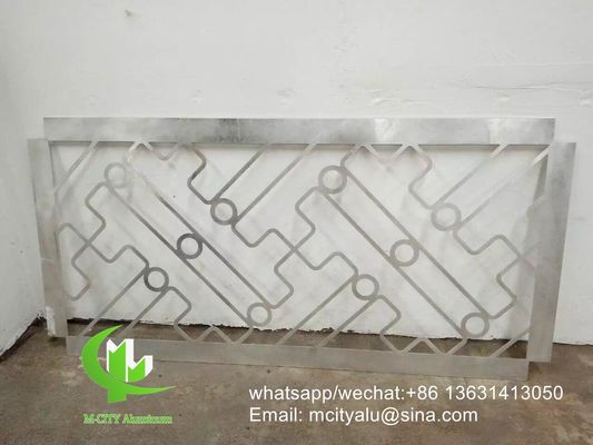 Good price Aluminum perforated sheet for screen room divider fence with 2mm thickness laser cut screen online