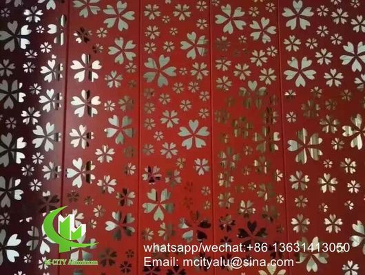 Good price 5mm Thick Powder Coated Perforated Aluminum Screen Panel with Custom Patterns for Facade Curtain Wall online