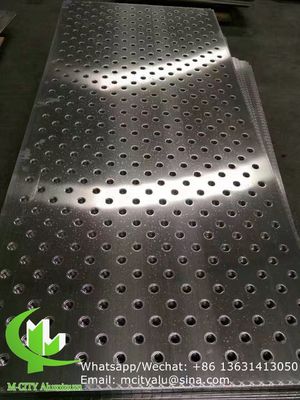 Good price 2mm Thick PVDF Painted Perforated Aluminum Sheet for Facade Curtain Wall with Custom Patterns online