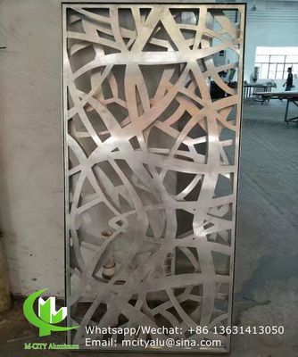 Good price Flower style CNC laser screen 2.5mm thickness perforated aluminum panel powder coated for curtain wall online