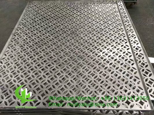Good price 3mm Thick Powder Coated Aluminum Carved Panel for Facade Curtain Wall with Custom Patterns online