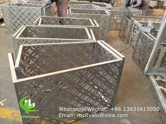 Good price air conditioner aluminum cover metal facade cladding bending sheet 2.5mm thickness for curtain wall facade decoration online