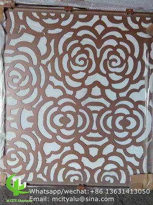 Good price Aluminum laser cut panel sheet for fence decoration perforated wall panel online