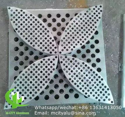 Good price 2.5mm thickness aluminum veneer sheet facade cladding panel with powder coated surface and custom patterns for curtain wall decoration online