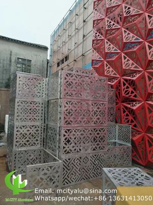 Good price 2.5mm Thickness Powder Coated Aluminum Facade Panel with Custom Patterns for Curtain Wall Decoration online