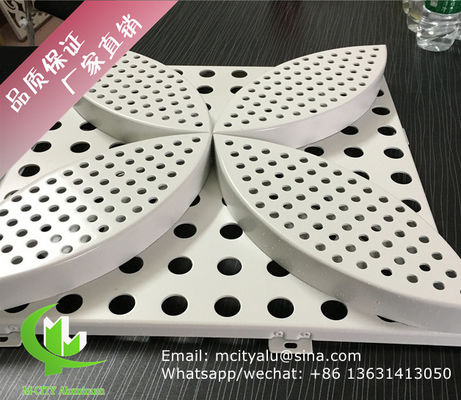 Good price 2mm Thick Powder Coated Perforated Aluminum Facade Panel with Custom Patterns for Curtain Wall Cladding online