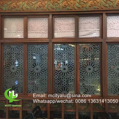 Good price 2mm Thickness Aluminum Perforated Sheet with Powder Coated Laser Cut Screen for Customizable Patterns online