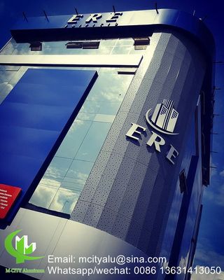 Good price 3mm thickness aluminum solid panel cladding with powder coated surface and customizable design for facade online