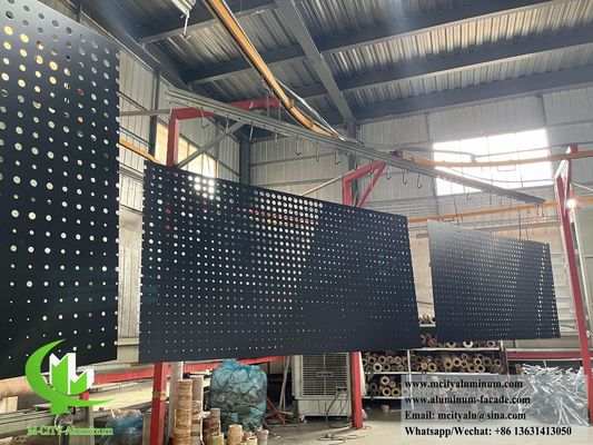 Good price Matt Black Perforated Aluminum Facade with High Weather Resistance Long Lifespan and Low Maintenance online