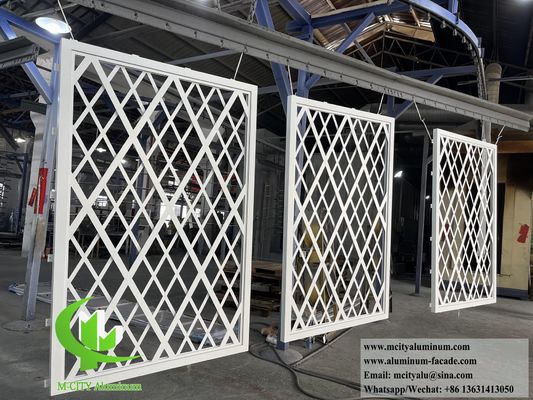 Good price Powder Coated Perforated Aluminum Facade Panel with Customizable RAL Colors and CNC Laser Cut Designs online