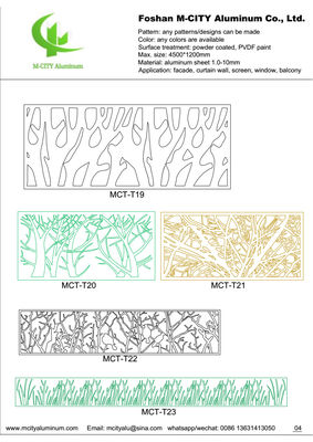 Good price 3mm Thickness Powder Coated Aluminum Solid Panel for Facade Cladding with Custom RAL Colors online