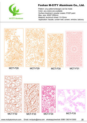 Good price Powder Coated CNC Laser Cut Perforated Aluminum Facade Panel with Custom RAL Colors for Wall Cladding online