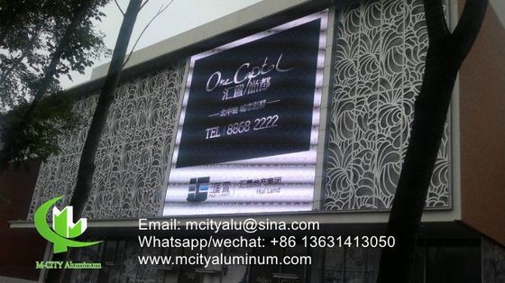 Good price CNC Laser Cut Powder Coated Aluminum Facade Panel with Custom RAL Colors for Decorative Cladding online