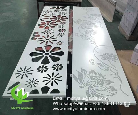 Good price Powder Coated Perforated Aluminum Cladding Panel with Custom RAL Colors and CNC Laser Cut Designs online