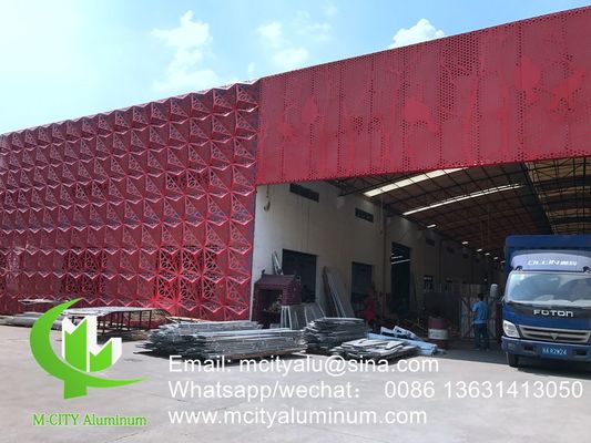 Good price Powder Coated Perforated Aluminum Facade Panel with Customizable RAL Colors and CNC Turret Punching online