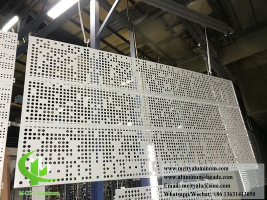 Good price 3mm Thickness Powder Coated Aluminum Cladding Panel with Customizable Perforated Patterns online