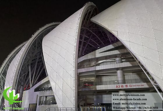 Good price Curved Metal Cladding Panel Aluminium Sheet Perforated Panels External Wall Decoration online