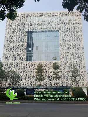 Good price Powder Coated Perforated Aluminum Facade Panel with Customizable RAL Colors and CNC Laser Cutting online