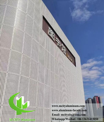 Good price Powder Coated Perforated Aluminum Facade Panel with Customizable Size and CNC Laser Cut Design online