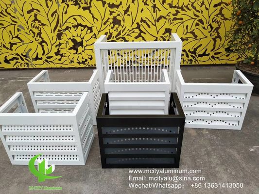 Good price air conditioner cover aluminum cover metal facade cladding bending sheet for curtain wall facade decoration online