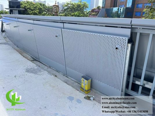 Good price CNC Metal Screen For Railing Fencing Aluminum Perforated Sheet online