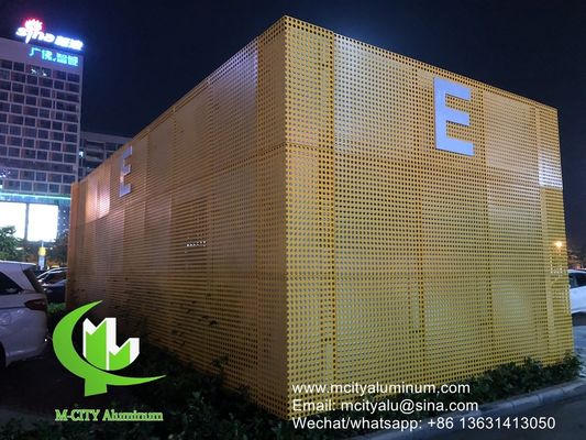 Good price Powder Coated Perforated Aluminum Panel with Customizable RAL Colors and CNC Turret Punching for Facade Cladding online
