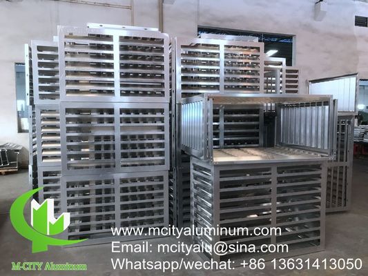 Good price Custom Size Powder Coated Aluminum AC Cover with Perforated Pattern for Facade Decoration online