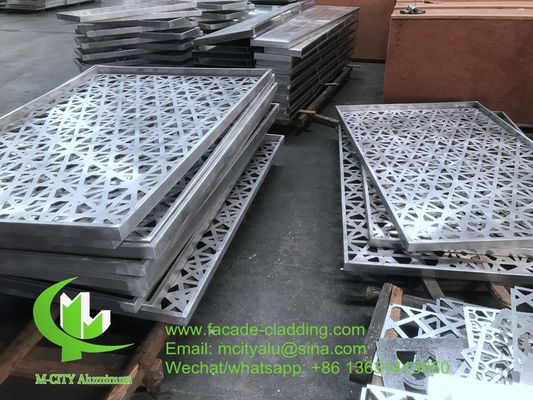 Good price Laser Cut Powder Coated Perforated Aluminum Panel for Customizable Facade Cladding online