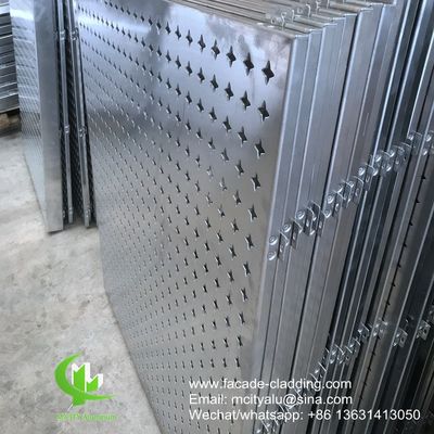 Good price Powder Coated Perforated Aluminum Panel with Custom RAL Colors and CNC Turret Punching for Facade Cladding online