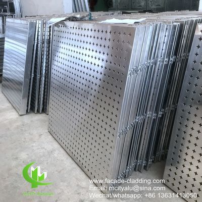 Good price Powder Coated Perforated Aluminum Panel with Laser Cut Round Holes and Custom RAL Colors for Facade Cladding online