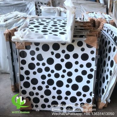 Good price Laser Cut Perforated Aluminum Panel with Powder Coated Finish and Customizable Patterns for Facade Cladding online